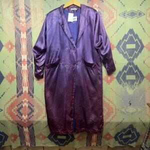 British Mist Vintage Croc Print Purple Jacket Large 80s